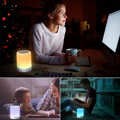 LED Touch Lamp Bluetooth Speaker, Wireless Speaker Light