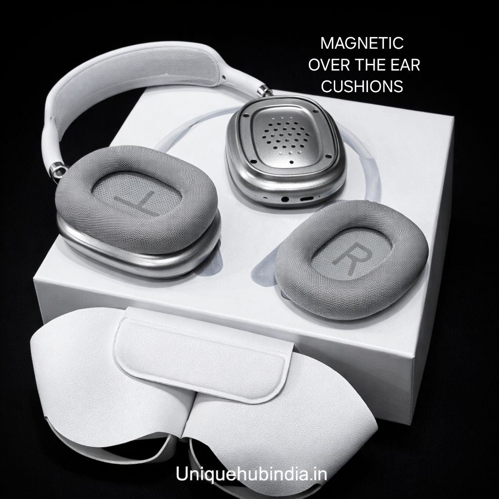 UNIQUEPODS MAX ON EAR BLUETOOTH HEADPHONES WITH MAGNETIC EAR CUSHIONS ( BEST QUALITY EVER )