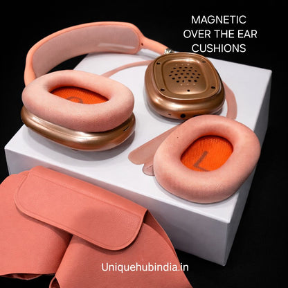 UNIQUEPODS MAX ON EAR BLUETOOTH HEADPHONES WITH MAGNETIC EAR CUSHIONS ( BEST QUALITY EVER )