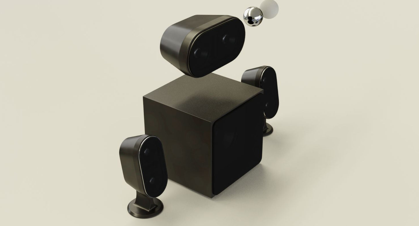 Generic Speakers 3D Model